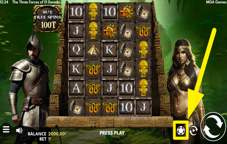 The Three Forces of El Dorado MODIFY YOUR BET.