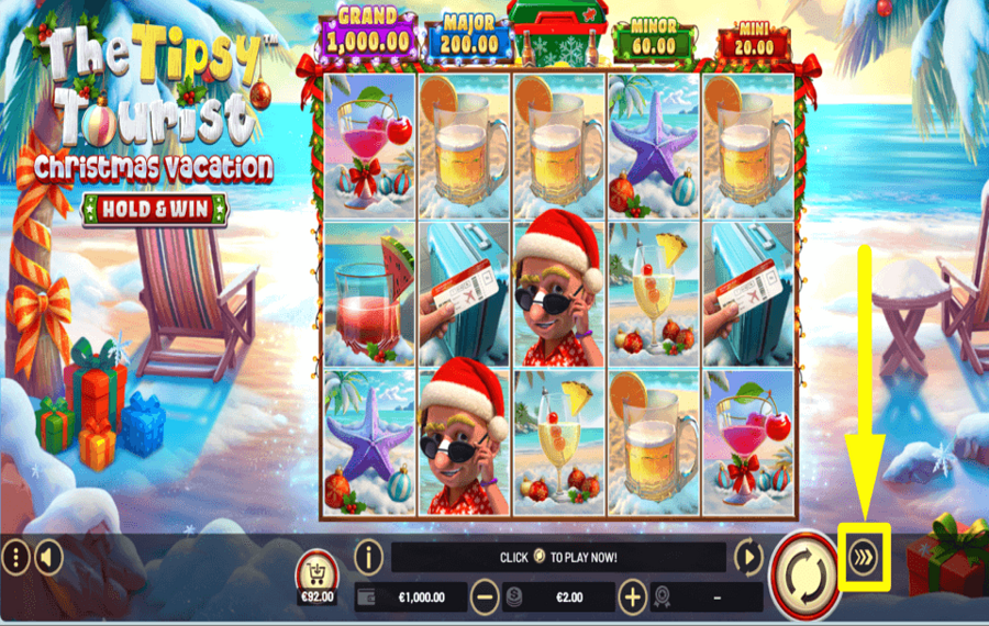 The Tipsy Tourist Christmas Vacation Hold and Win STEP UP YOUR GAME.