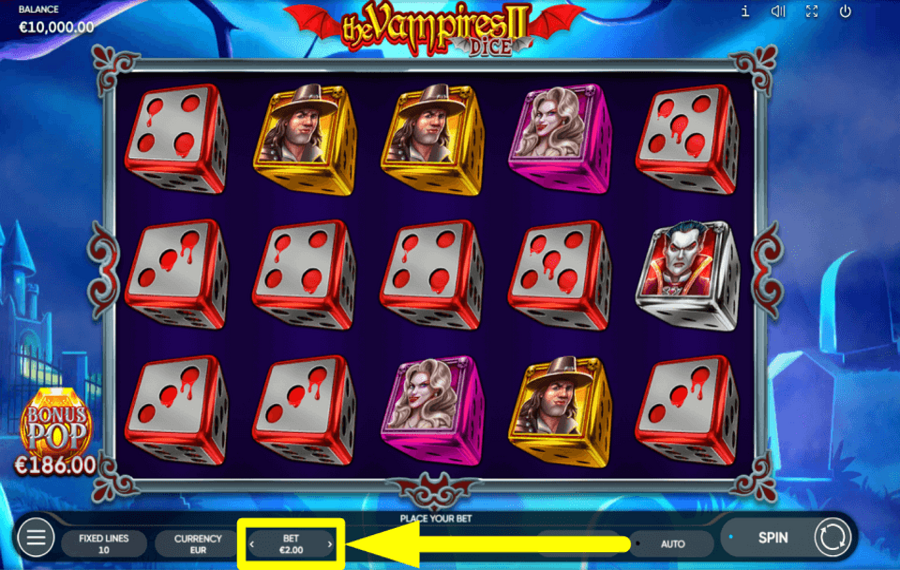 The Vampires II Dice FISSA LA TUA SCOMMESSA.