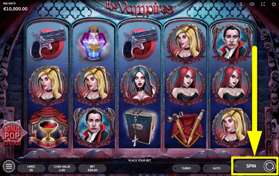 The Vampires “SPIN” THE REELS.