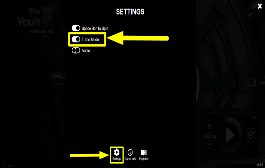 The Vault Minimum x10 ИЗМЕНИТЕ СВОЙ ТЕМП.