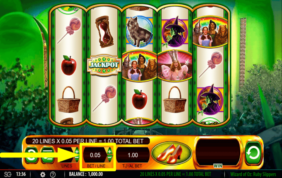 The Wizard of Oz Ruby Slippers УСТАНОВИТЕ ОБЩУЮ СТАВКУ.