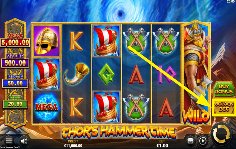 Thors Hammer Time TURN ON GOLDEN BET.