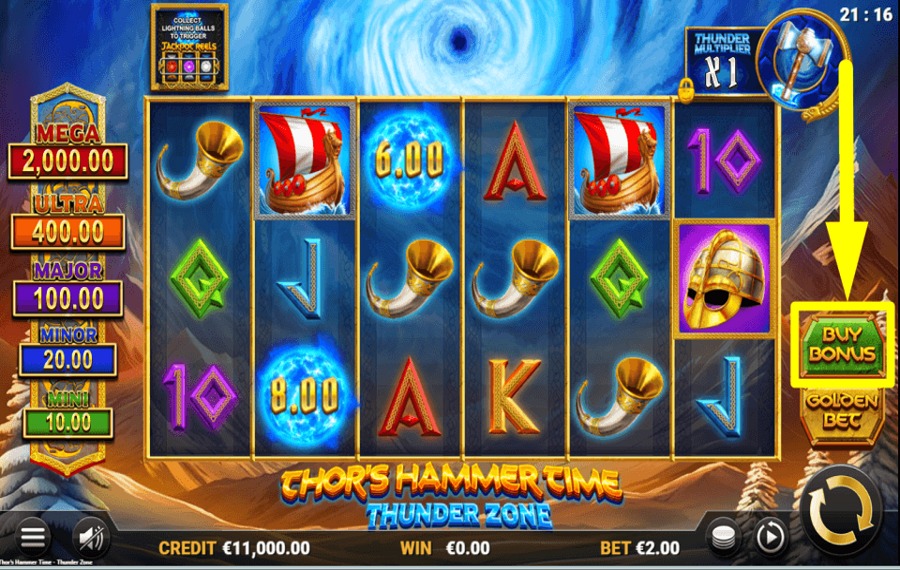 Thors Hammer Time Thunder Zone SHOP FOR BONUSES.