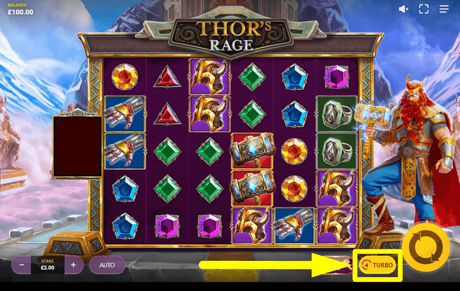 Thors Rage ERHÖHEN SIE DAS TEMPO.