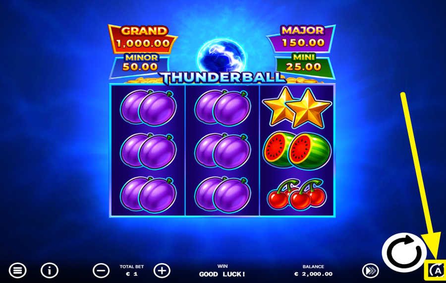 Thunder Ball ВКЛЮЧИТЬ АВТОВОСПРОИЗВЕДЕНИЕ.