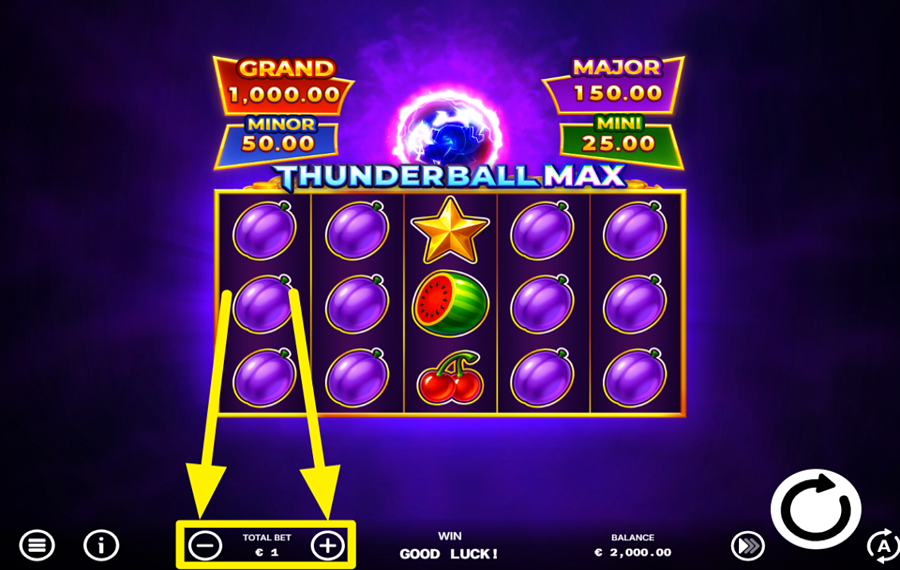 Thunder Ball Max ВЫБЕРИТЕ СВОЮ СТАВКУ.