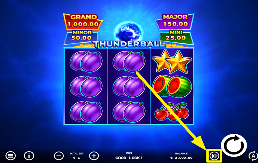 Thunder Ball УСКОРЬТЕ ДЕЙСТВИЕ.