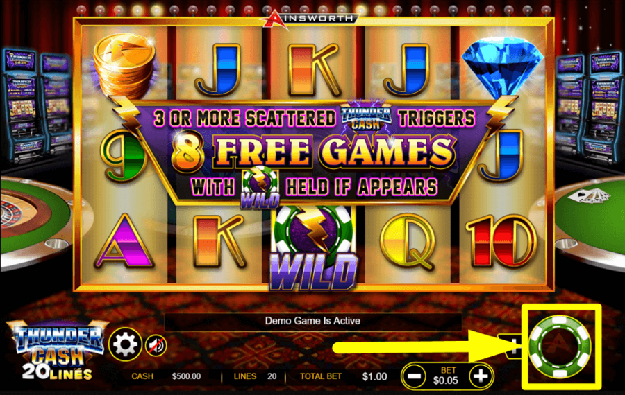 Thunder Cash BEGIN THE GAME.