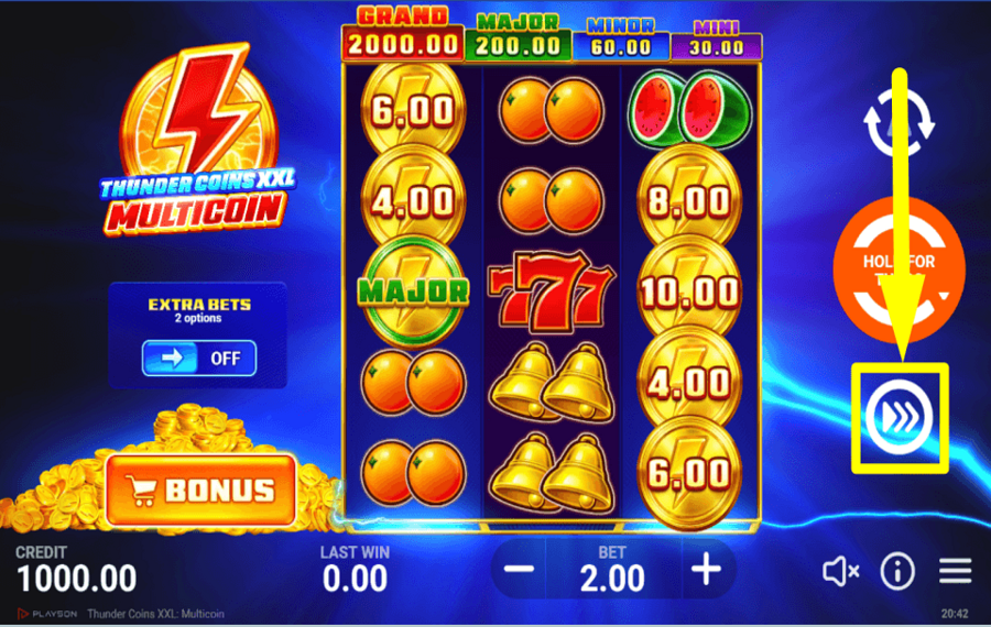 Thunder Coins XXL Multicoin ВКЛЮЧИТЕ ТУРБО.