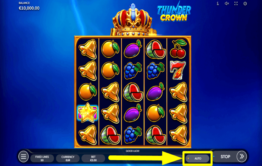 Thunder Crown AVVIA RIPRODUZIONE AUTOMATICA.