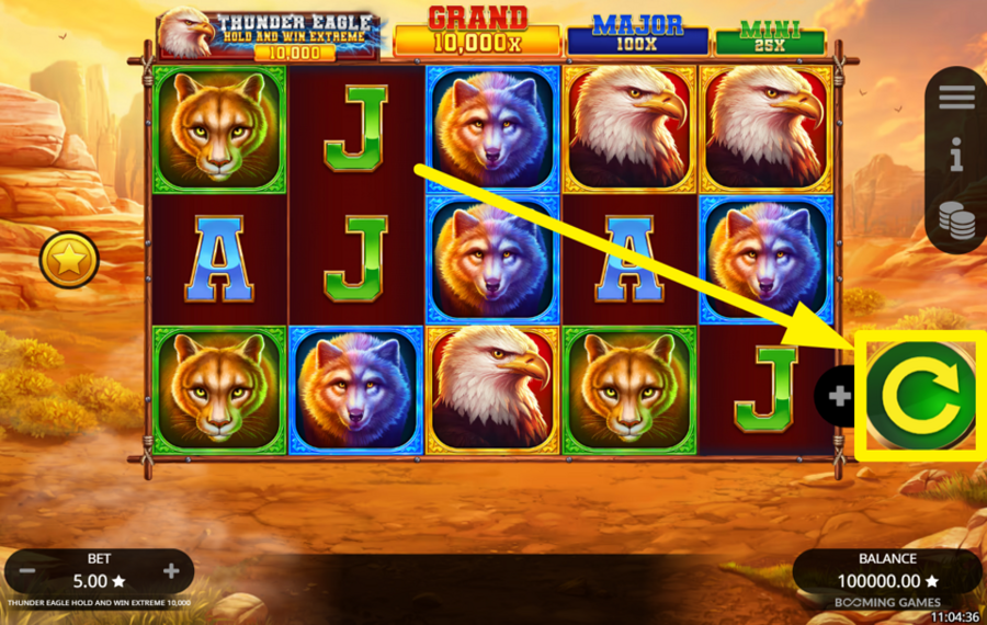 Thunder Eagle Hold and Win Extreme 10000 Крутись ради успеха!