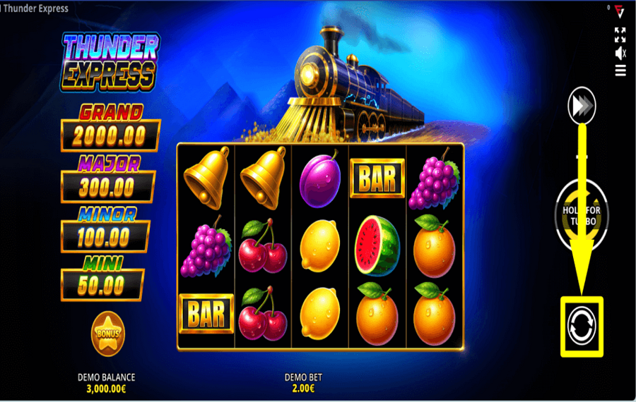 Thunder Express Running Wins PENSEZ À ACTIVER LA LECTURE AUTOMATIQUE.