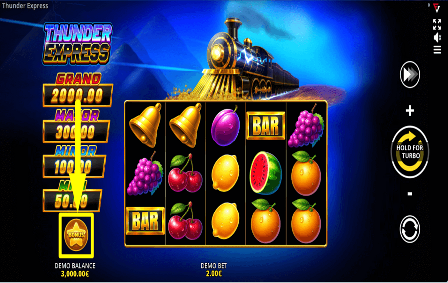 Thunder Express Running Wins COLLECTEZ DES BONUS.