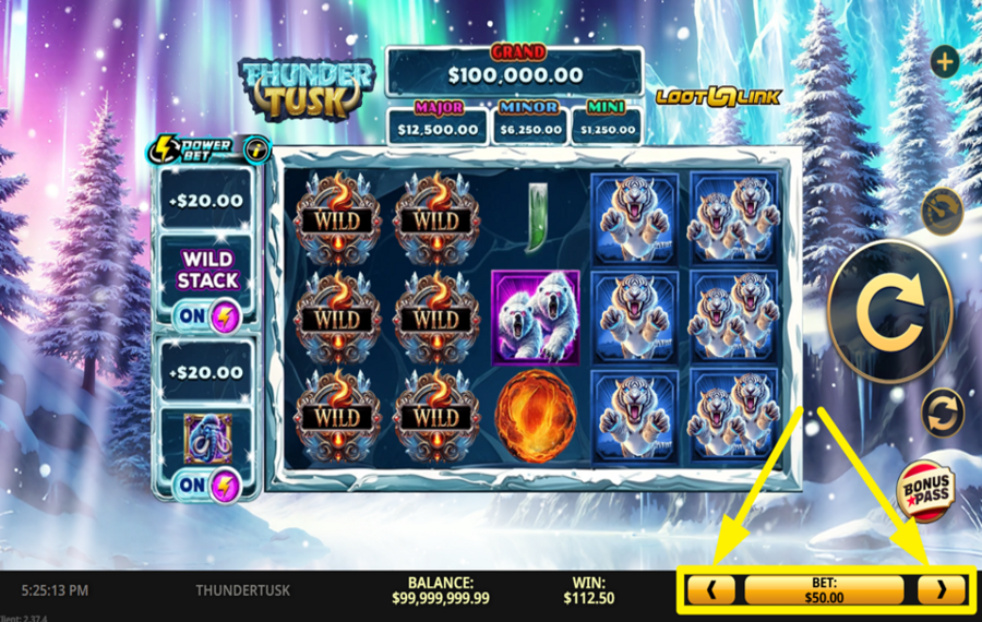 Thunder Tusk УКАЖИТЕ ВАШУ СТАВКУ.