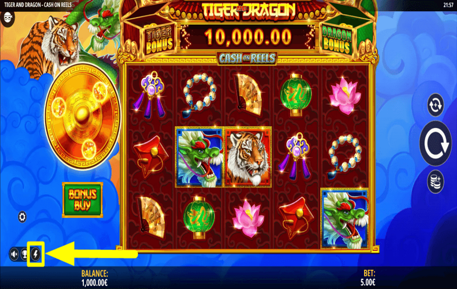 Tiger and Dragon Cash on Reels ACELERA EL RITMO.