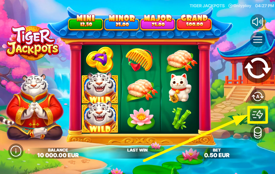Tiger Jackpots BESCHLEUNIGE DAS SPIEL.
