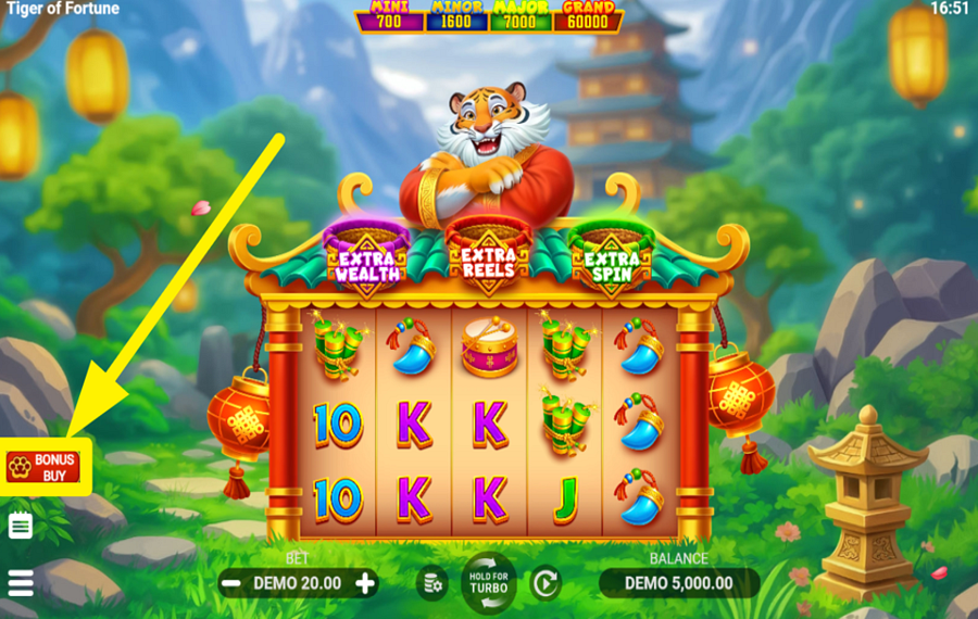Tiger of Fortune OTTIENI UN BONUS!