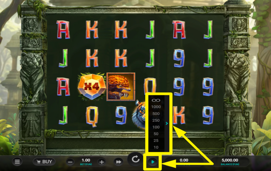 Tiger Shrine TRIGGER AUTOMATIC SPINS.