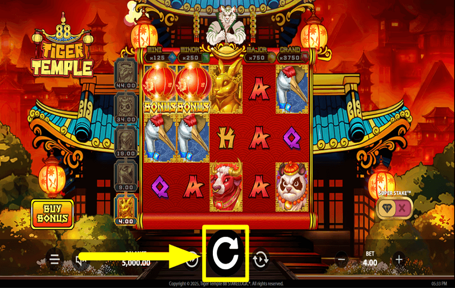 Tiger Temple 88 START PLAYING.