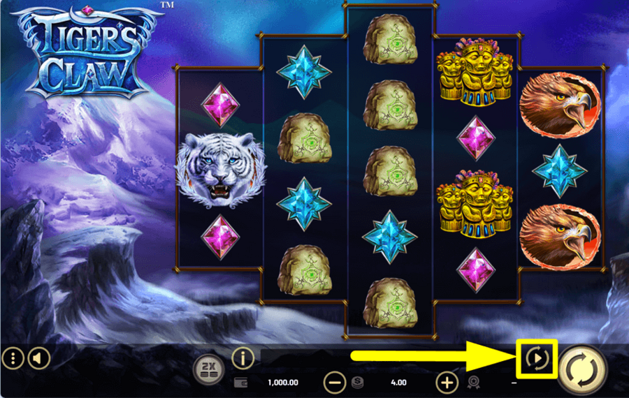 Tigers Claw SELEZIONA GIRI AUTOMATICI.