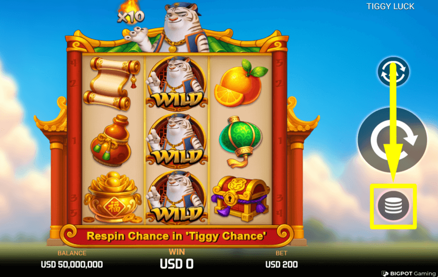 Tiggy Luck Setzen Sie Ihre Credits ein.