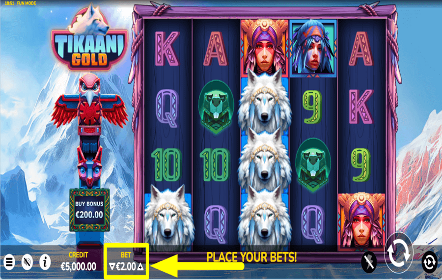 Tikaani Gold PLACE YOUR BET.