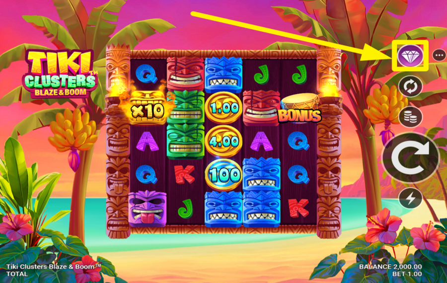 Tiki Clusters Blaze and Boom GRAB A BONUS!