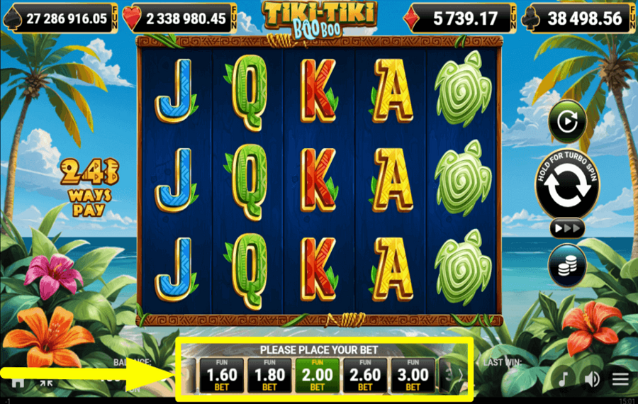 Tiki Tiki Boo Boo CONTROL THE WAGER.