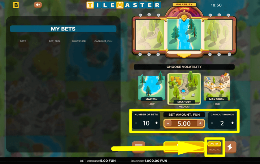 Tile Master SET UP AUTOPLAY.