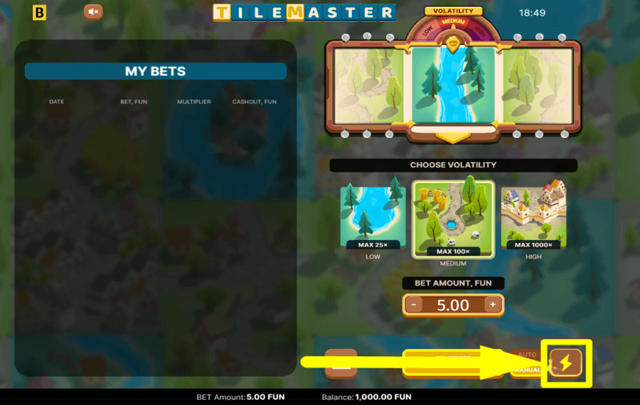 Tile Master SPEED UP THE GAME.