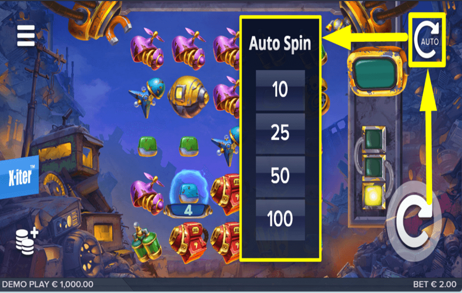 Tinkerbot CHOOSE AUTOMATIC SPINS.