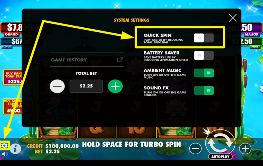 Tiny Toads ACCELERATE THE SPINS.