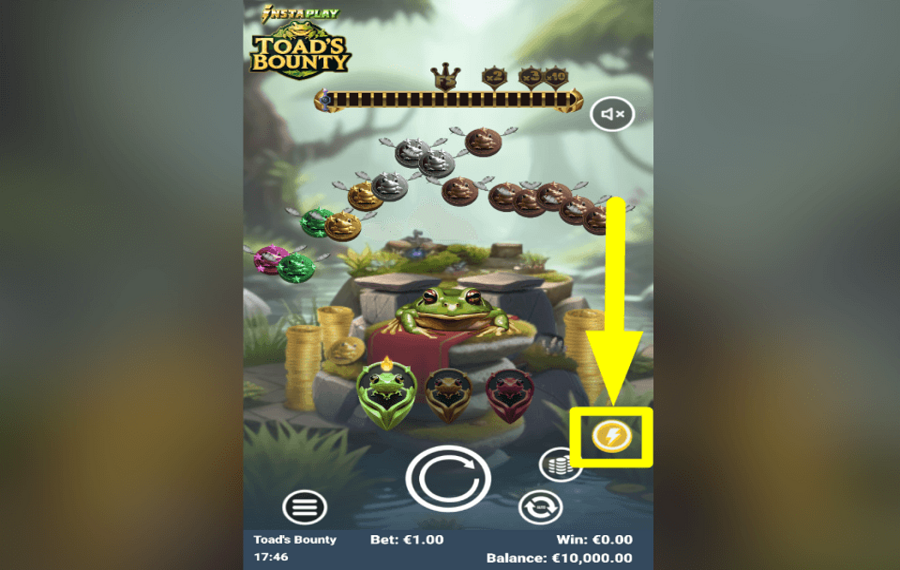 Toads Bounty SPEED UP THE SPINS.