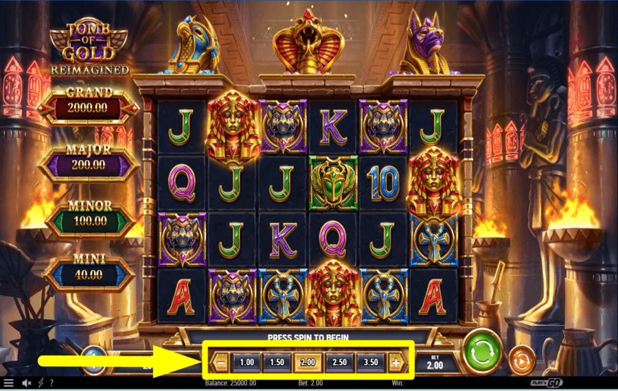 Tomb of Gold Reimagined CAST YOUR WAGER.