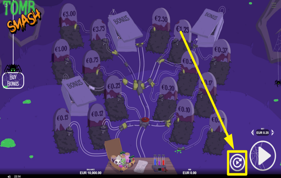 Tomb Smash ACTIVAR REPRODUCCIÓN AUTOMÁTICA.