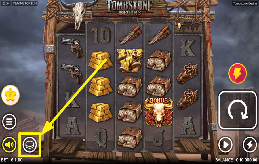 Tombstone Begins SET A STAKE VALUE.
