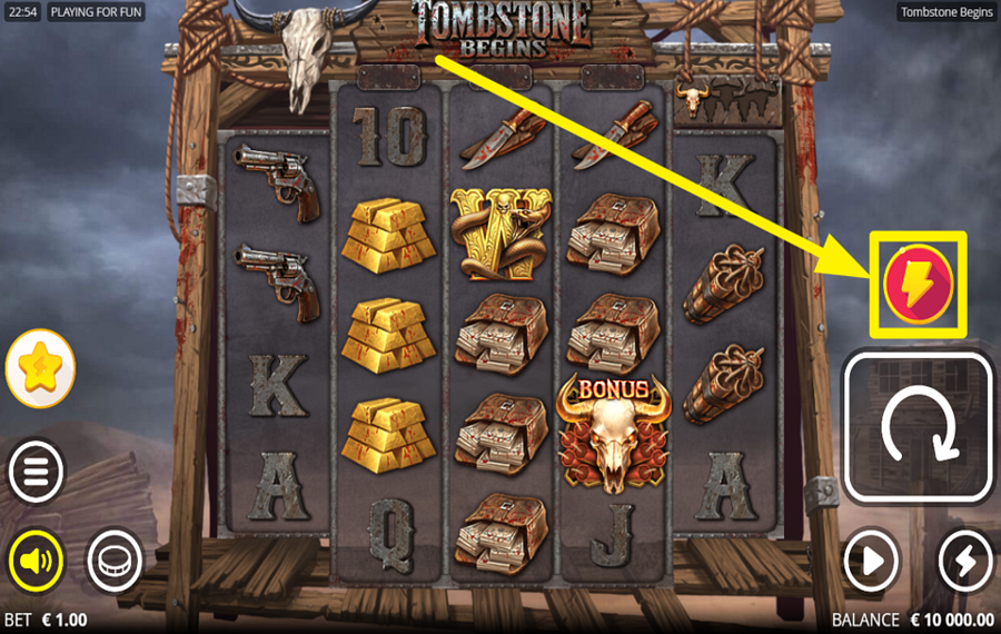 Tombstone Begins GRAB A BONUS!
