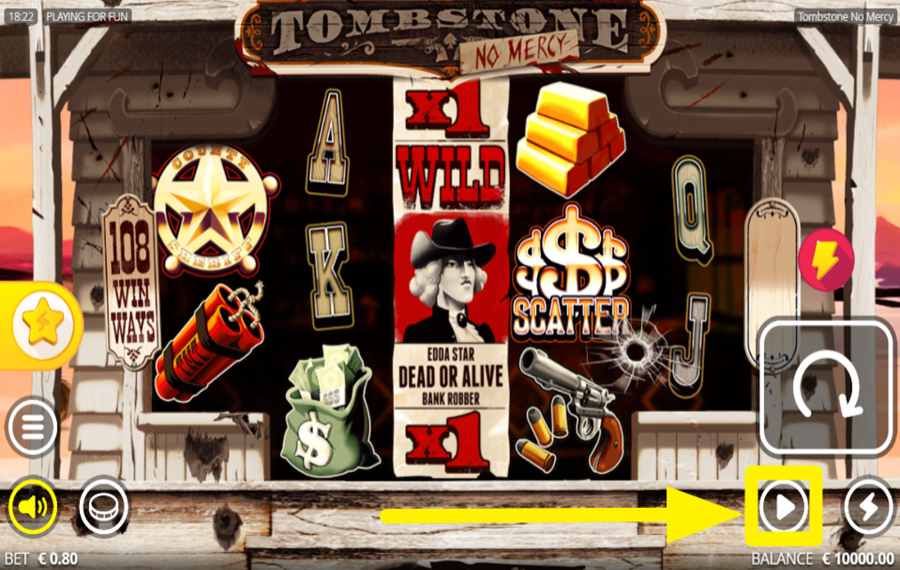 Tombstone No Mercy DISPARA JUEGO AUTOMÁTICO.