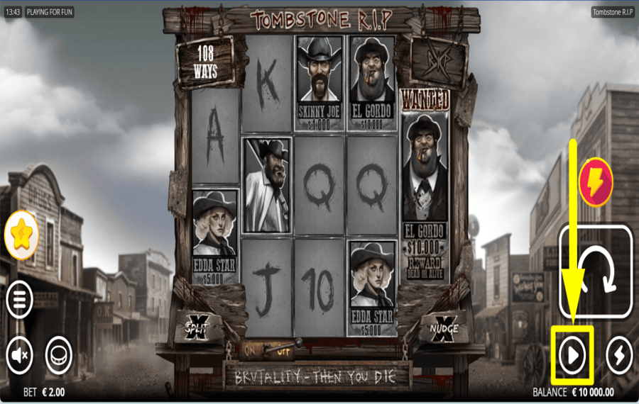 Tombstone RIP SPIN AUTOMATICALLY.