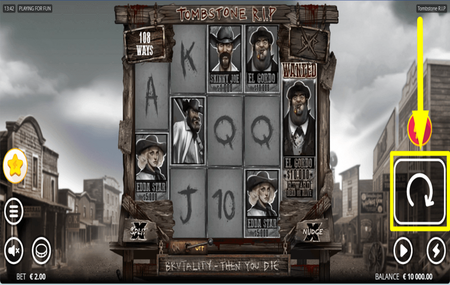 Tombstone RIP START GAMBLING.