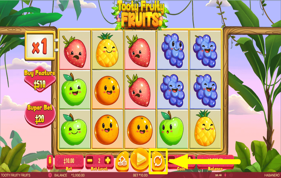 Tooty Fruity Fruits Slot by Habanero | Play for Free