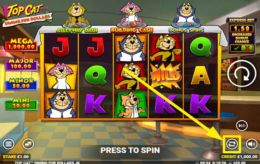 Top Cat Dining For Dollars UTILIZE AUTOPLAY.