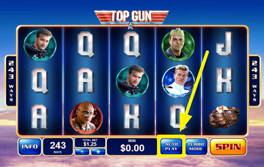 Top Gun BESCHLEUNIGEN SIE DIE DREHUNGEN.