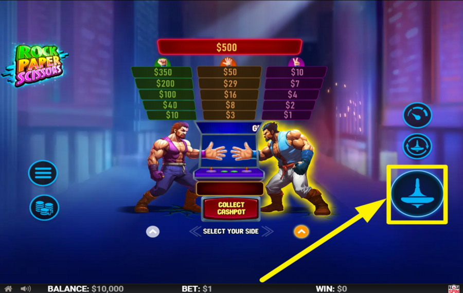 TopSpin Games Rock Paper Scissors ¡QUE COMIENCE LA LUCHA!