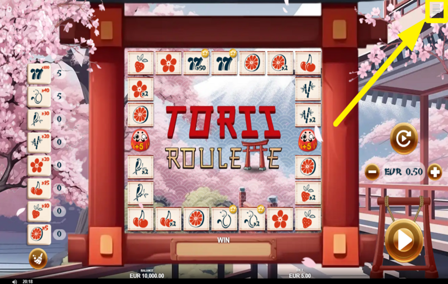 Torii Roulette ACTIVA EL MODO TURBO.