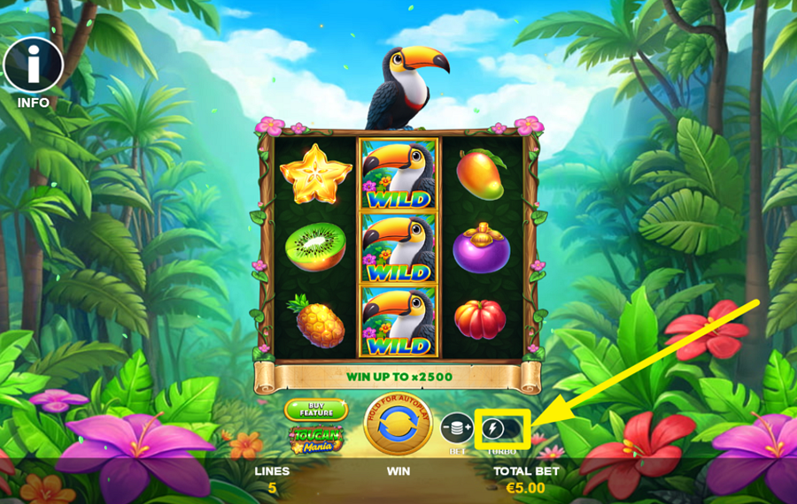 Toucan Mania ИЗМЕНИТЕ СКОРОСТЬ.
