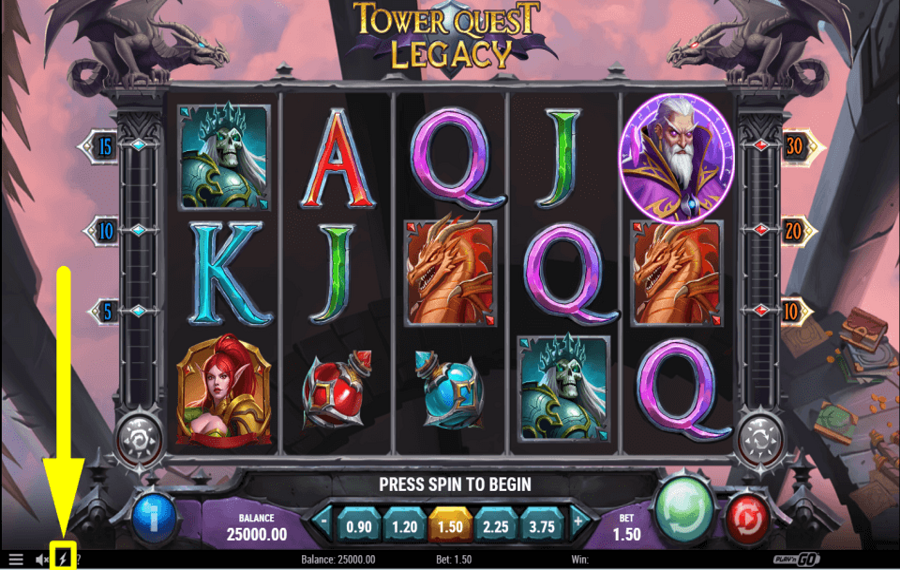 Tower Quest Legacy SCEGLI GIOCO VELOCE.