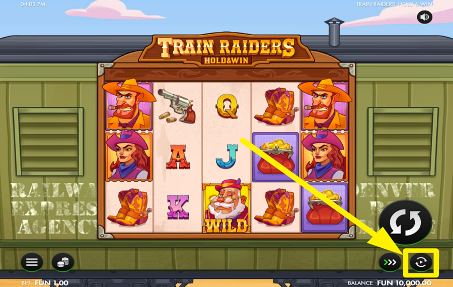 Train Raiders Hold and Win CHOISISSEZ LA LECTURE AUTOMATIQUE.