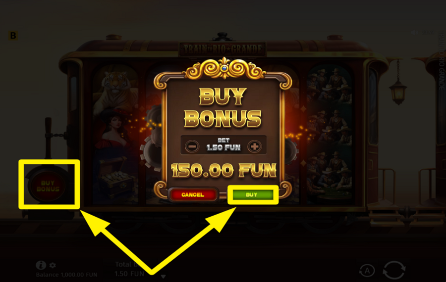 Train to Rio Grande DÉBLOQUEZ DES TOURS BONUS.